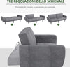 Divano-Letto-3-Posti-con-Schienale-Reclinabile-a-3-Livelli-in-Tessuto,-208x84x82cm,-Grigio-839-821V00GY