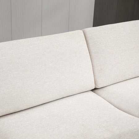 Divano-Letto-3-Posti-in-Tessuto-con-Poggiapiedi-e-Schienale-a-5-Reclinazioni,-213x91x83cm,-Crema-839-831V80CW