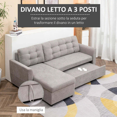 Divano-Letto-Angolare-3-Posti-con-Chaise-Longue-Contenitore-in-Tessuto,-217x134x85cm,-Grigio-839-194