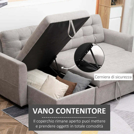 Divano-Letto-Angolare-3-Posti-con-Chaise-Longue-Contenitore-in-Tessuto,-217x134x85cm,-Grigio-839-194