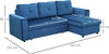 Divano-Letto-Angolare-3-Posti-Effetto-Velluto-e-Chaise-Longue-con-Contenitore,-232x141x85cm,-Blu-839-191