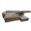 Divano letto contenitore angolare Alberta reversibile in Giulia 9703 cappuccino