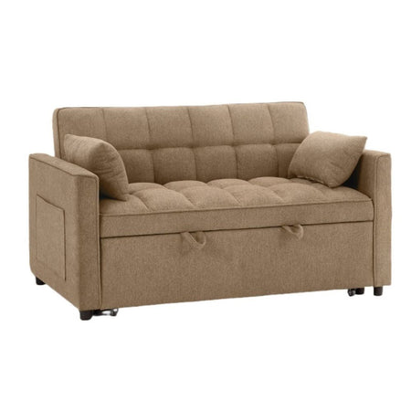 Divano letto Eiri 2 posti in tessuto 188-9 cappuccino