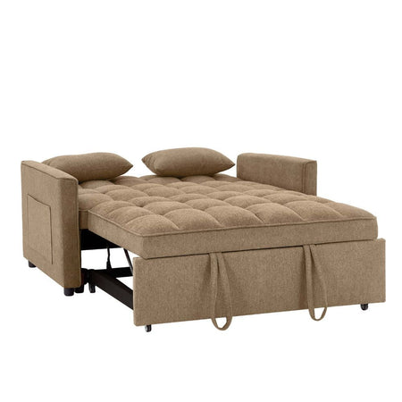 Divano letto Eiri 2 posti in tessuto 188-9 cappuccino