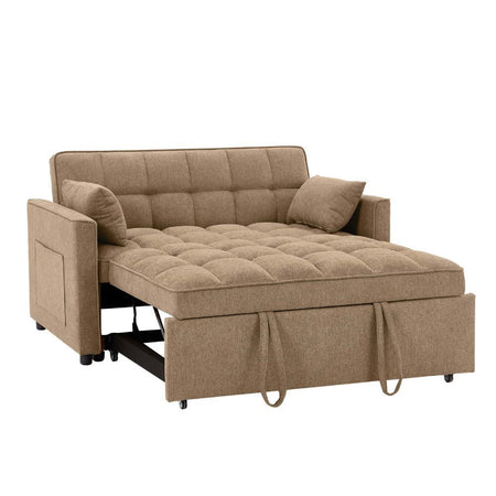 Divano letto Eiri 2 posti in tessuto 188-9 cappuccino