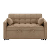 Divano letto Eiri 2 posti in tessuto 188-9 cappuccino
