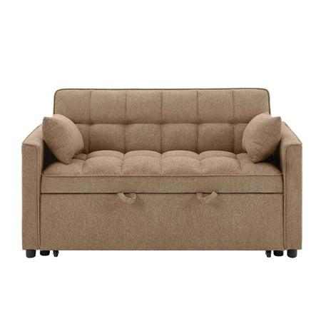 Divano letto Eiri 2 posti in tessuto 188-9 cappuccino