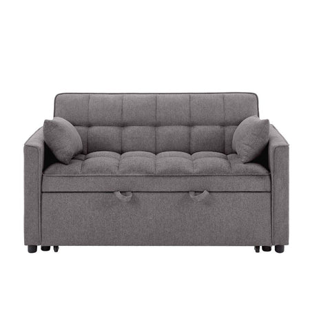 Divano letto Eiri 2 posti in tessuto ZE119-15 grigio