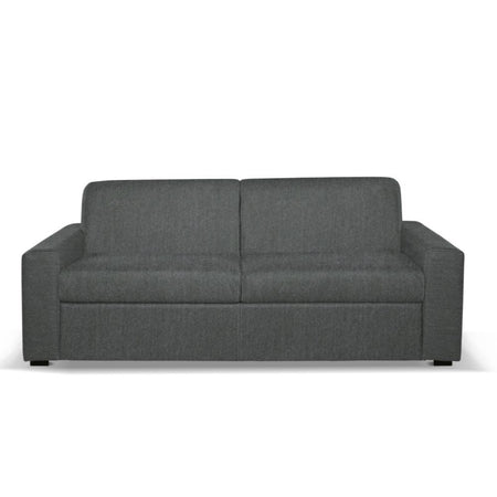 Divano letto Flash 3 posti con rete elettrosaldata in Barrel 97 carbone