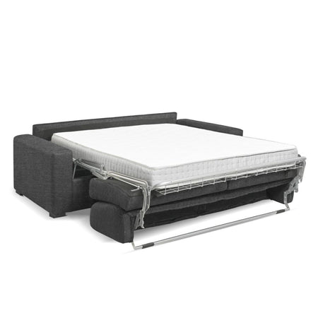 Divano letto Flash 3 posti con rete elettrosaldata in Barrel 97 carbone