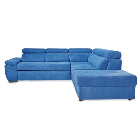 Divano letto Lughen contenitore 5 elementi reversibili colore roma 26 blu oceano