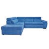 Divano letto Lughen contenitore 5 elementi reversibili colore roma 26 blu oceano