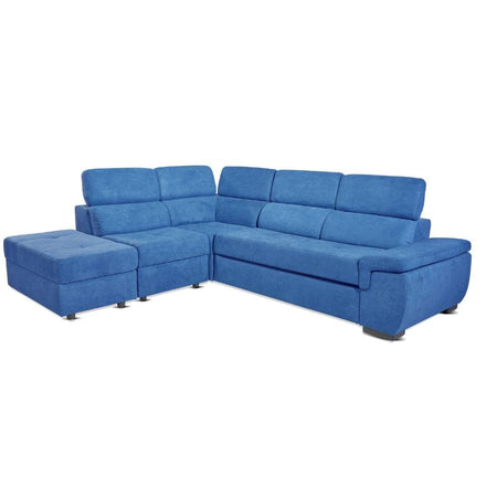 Divano letto Lughen contenitore 5 elementi reversibili colore roma 26 blu oceano