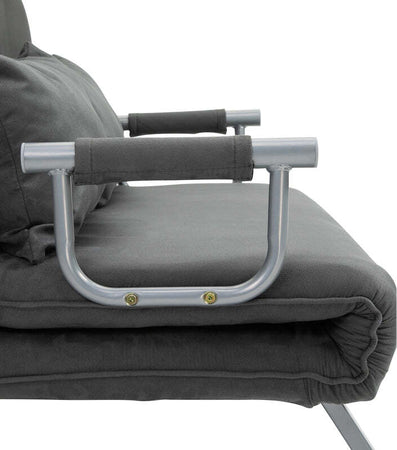 Divano-Letto-poltrona-letto-Singolo-in-Similpelle-e-Acciaio-con-Seduta-Regolabile-in-5-Posizioni-,-105x80x78-cm,-Grigio-divanetto-soggiorno-salotto-camera-F833-042A