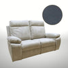 Divano Milano 2 posti 2 recliner manuali grigio Orinoco 96