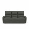 Divano Potter 3 posti recliner manuale in tessuto Mia 103-27 grigio scuro