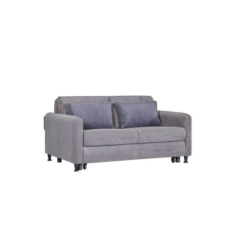 Divano Ravit grigio 57-044 con letto estraibile e contenitore