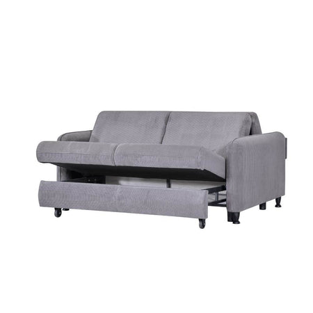 Divano Ravit grigio 57-044 con letto estraibile e contenitore