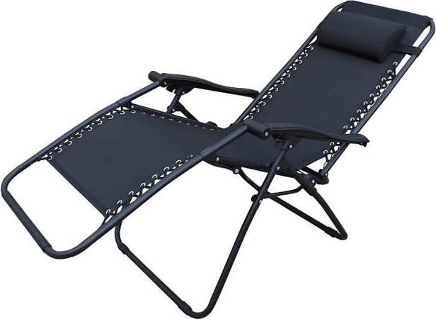 DIVES---set-di-2-sdraio-mare-prendisole-pieghevole-Nero-Milani-Home