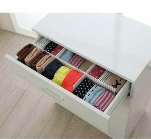 Divisorio Per Cassetti Set Divisore 3 Pezzi Separatore In Plastica Bianco Casa e cucina/Organizzazione interni/Organizzazione guardaroba/Organizer per cassetti Trade Shop italia - Napoli, Commerciovirtuoso.it