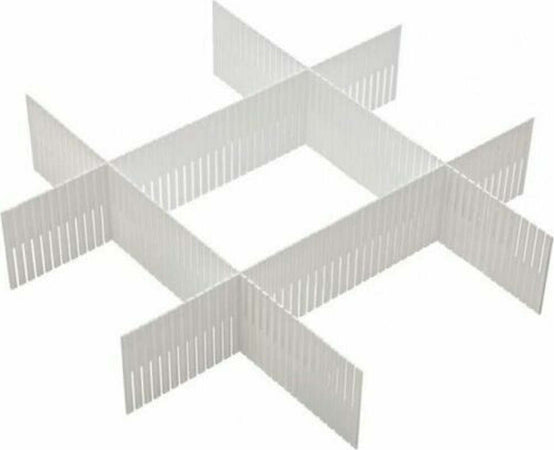 Divisorio Per Cassetti Set Divisore 3 Pezzi Separatore In Plastica Bianco Casa e cucina/Organizzazione interni/Organizzazione guardaroba/Organizer per cassetti Trade Shop italia - Napoli, Commerciovirtuoso.it