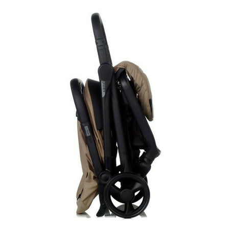 JANE' Passeggino CLAP - colore DESERT - con telaio in alluminio robusto, chiusura automatica e compatta, dimensioni adatte alle cabine degli aerei, adatto dalla nascita fino a 26 kg, con sospensioni su 4 ruote e finiture in similpelle