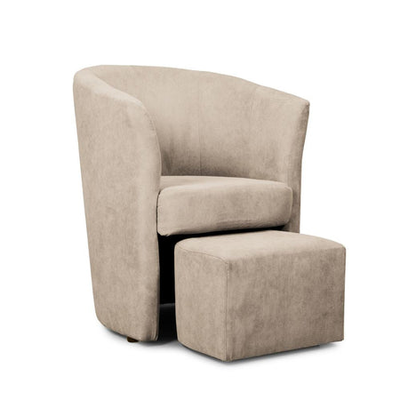 Djerba tessuto crema Soro 23 con pouf estraibile
