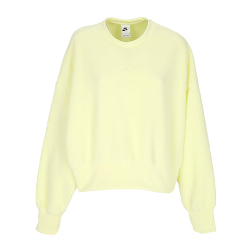 Nike Felpa Girocollo Donna Sportswear Plush Mod Crop Crewneck Luminous Green/luminous Green da donna