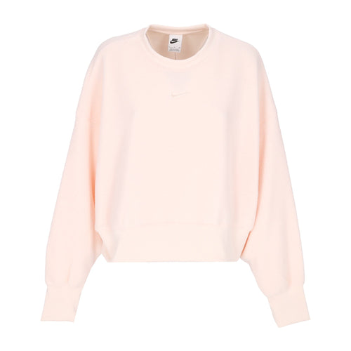 Nike Felpa Girocollo Donna Sportswear Plush Mod Crop Crewneck Guava Ice/guava Ice da donna