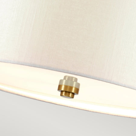 Lampadario Contemporaneo Pearce Acciaio Ottone Antico 7 Luci E27