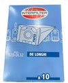 DL32 - 10 Sacchetti De Longhi Colombina XLF1500 - 1600 XLC6050 adattabili Intefilter