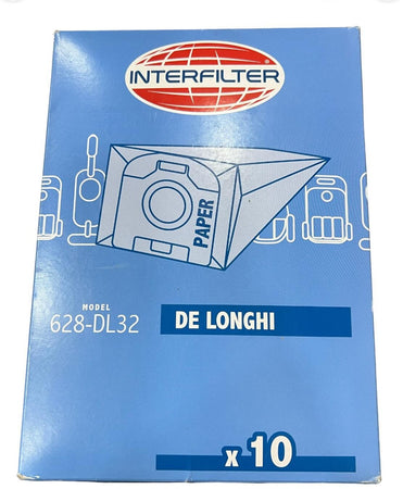 DL32 - 10 Sacchetti De Longhi Colombina XLF1500 - 1600 XLC6050 adattabili Intefilter