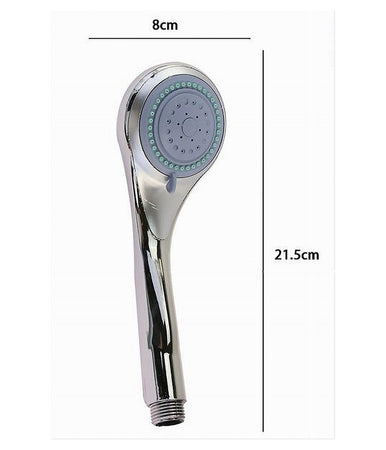 Doccetta 8x21.5 Cm Doccino Soffione Doccia Bagno Tondo Multigetto Moderno 79974
