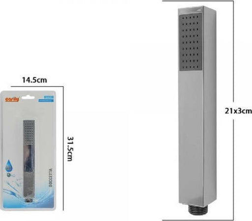 Doccetta-Doccino-Bagno-Soffione-Doccia-Cornetta-Squadrata-21x3cm-Moderno-69301