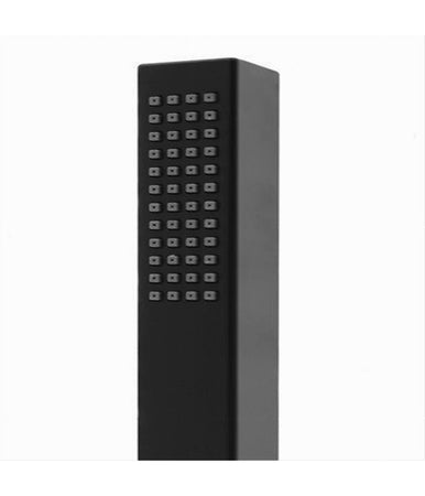 Doccetta Doccino Quadrato Slim Ultra Moderno Nero Soffione Doccia Bagno Vasca 87478