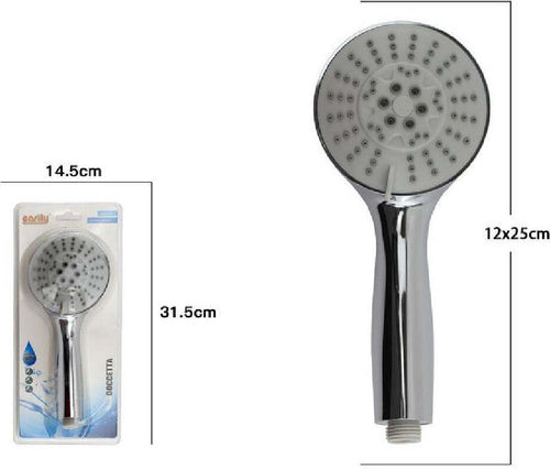 Doccetta Doccino Rotondo Bagno Soffione Doccia Cornetta Moderno 25 X 12 Cm 69105 Casa, arredamento e bricolage > Accessori Bagno > Soffioni Doccia Trade Shop italia - Napoli, Commerciovirtuoso.it
