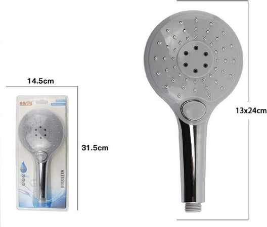 Doccetta Rotonda Doccino Soffione Doccia Cornetta Moderno 69109 Bagno 13x24 Cm Casa, arredamento e bricolage > Accessori Bagno > Soffioni Doccia Trade Shop italia - Napoli, Commerciovirtuoso.it