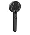 Doccetta Soffione Doccia Bagno Multigetto Cornetta Nero Moderno 8.5 X 25cm 87526