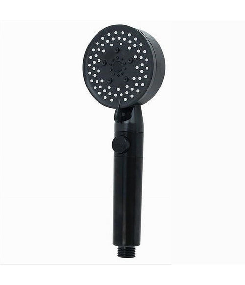 Doccetta Soffione Doccia Bagno Multigetto Cornetta Nero Moderno 8.5 X 25cm 87526