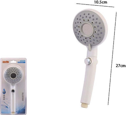 Doccetta Soffione Doccia Multigetto Con Pulsante Rotondo Moderno 10.5x27cm 79702 Casa, arredamento e bricolage > Accessori Bagno > Soffioni Doccia Trade Shop italia - Napoli, Commerciovirtuoso.it
