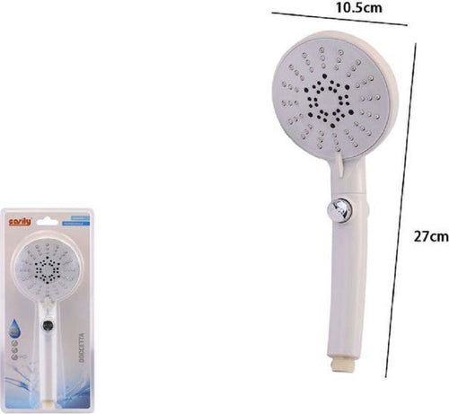 Doccetta Soffione Doccia Multigetto Rotondo Moderno 10.5x27cm Con Pulsante 79700 Casa, arredamento e bricolage > Accessori Bagno > Soffioni Doccia Trade Shop italia - Napoli, Commerciovirtuoso.it