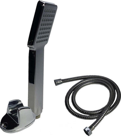 Doccia-Doccetta-Soffione-3-Getti-Anticalcare-Tubo-Flessibile-1.5mt-Muro-83008