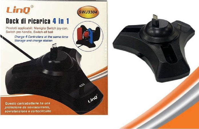 Dock Di Ricarica Base Per Nintendo Switch 4in1 Maniglia Joy-con Pro Handle Swj3304 Elettronica/Informatica/Periferiche di rete/Hub di rete e switch Trade Shop italia - Napoli, Commerciovirtuoso.it
