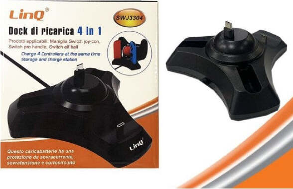 Dock Di Ricarica Base Per Nintendo Switch 4in1 Maniglia Joy-con Pro Handle Swj3304 Elettronica/Informatica/Periferiche di rete/Hub di rete e switch Trade Shop italia - Napoli, Commerciovirtuoso.it