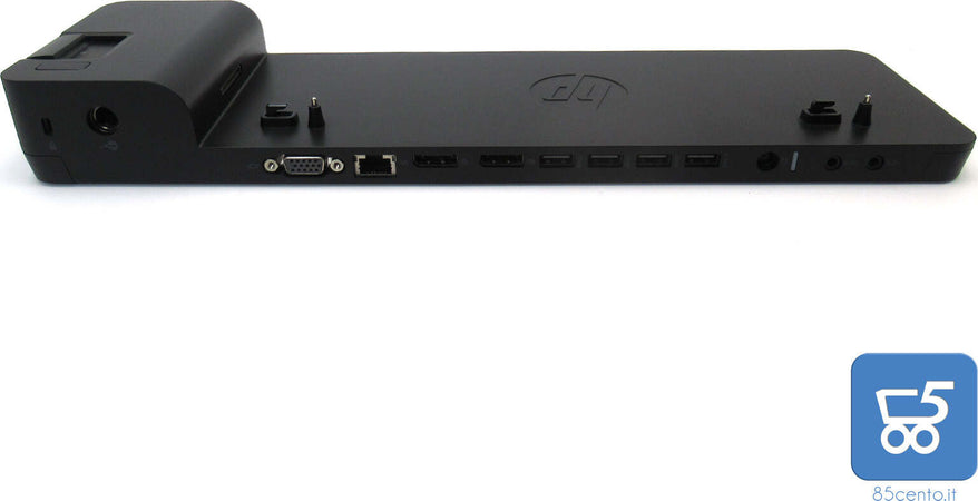 Docking Station Originale HP 2013 Ultra Slim modello HSTNN-IX10 LAN DC DP USB VGA compatibile EliteBook Folio 1040 1020 Revolve 810 820 830 840 850 720 740 750 640 650 655 9470m 9480m Zbook 14U 15U - Ricondizionata
