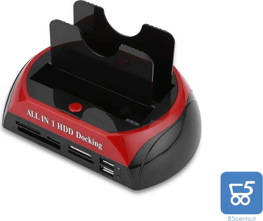 DOCKING STATION USB 2 HDD HARD DISK 3,5 2,5 SATA IDE 2 HD HDD BOX CASE MINI USB SD