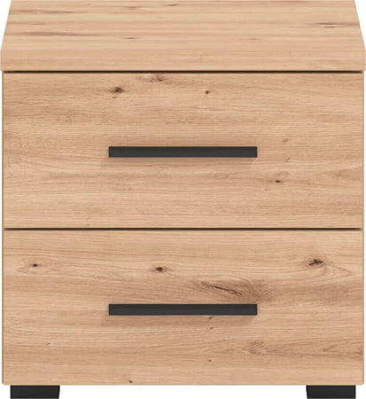 DODO---comodino-moderno-2-cassetti-colore-rovere-cm-44,5-x-33,5-x-43-h-Rovere-Chiaro-Milani-Home