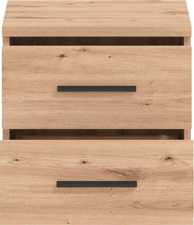 DODO---comodino-moderno-2-cassetti-colore-rovere-cm-44,5-x-33,5-x-43-h-Rovere-Chiaro-Milani-Home