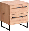 DODO---comodino-moderno-2-cassetti-colore-rovere-cm-45,5-x-35-x-54-h-Rovere-Chiaro-Milani-Home