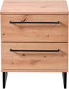 DODO---comodino-moderno-2-cassetti-colore-rovere-cm-45,5-x-35-x-54-h-Rovere-Chiaro-Milani-Home
